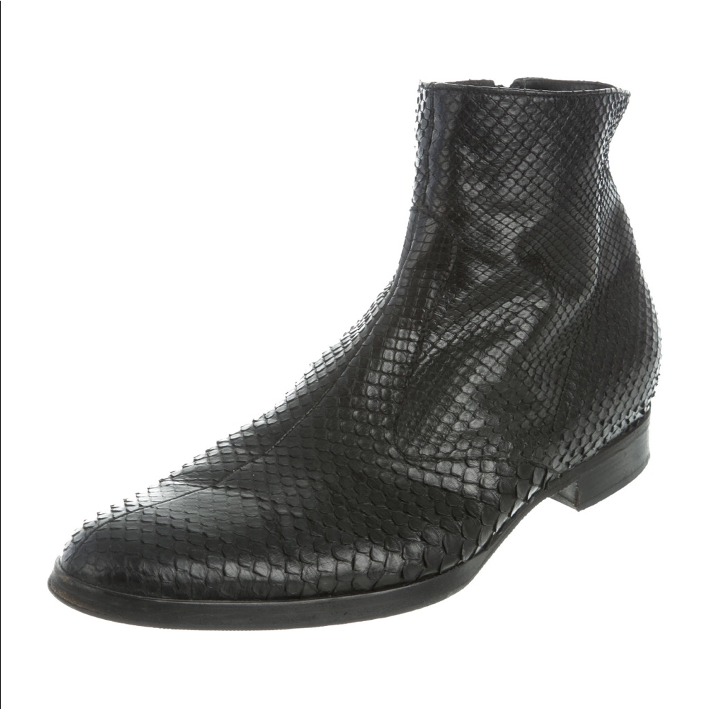 Men’s Helmut Lang Python Boots